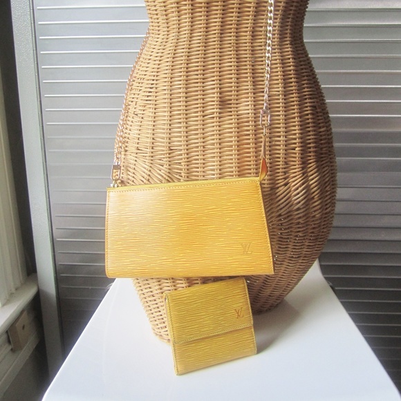 Louis Vuitton Handbags - Louis Vuitton Epi Pochette & Wallet Set